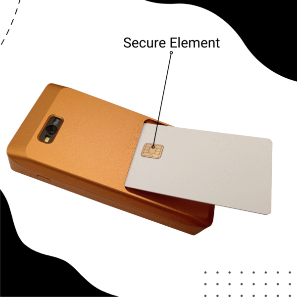 Der Specter Shield Metall hat ein Secure Element zum sicheren verschlüsseln der Bitcoin Seedphrase.
